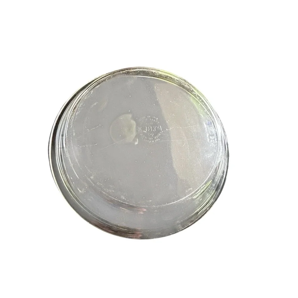Vintage Pyrex 60s USA‎ #210 Pie Plate Dish 10 Inch Clear Glass Pie Dish Flat Rim